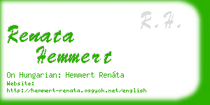 renata hemmert business card
